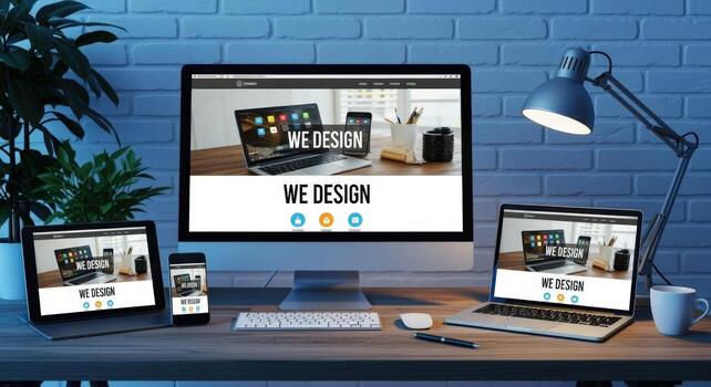 Website design laptop