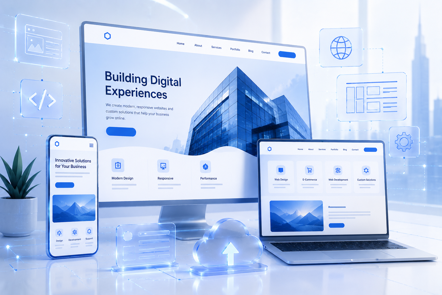 web design workspace